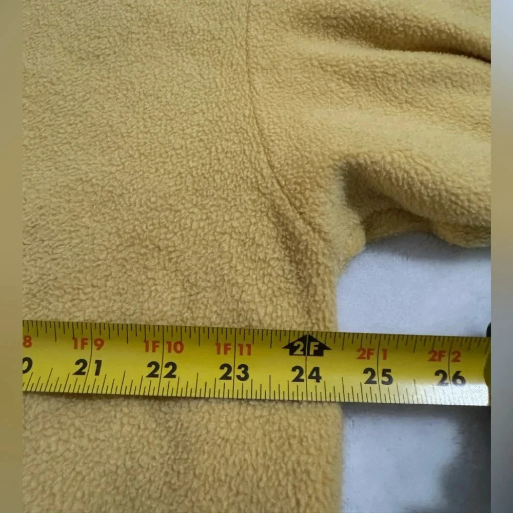 90’s San Francisco Tourist Zip Up Fleece Jacket XL Overized Unisex Yellow Navy - Picture 9 of 11